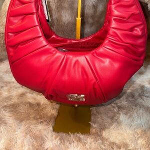NWT Badgley Mischka Vibrant Red Shoulder Bag